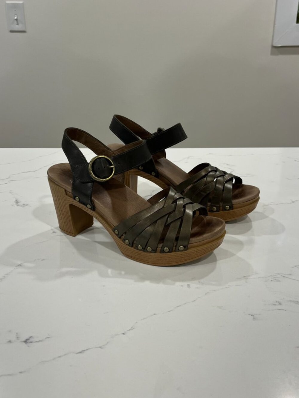 Dansko Dawson Sandal Olive Green - Women 's Size 38 or 8 US - Picture 5 of 8